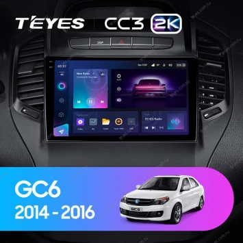 Штатная магнитола Teyes CC3 2K 360 6/128 Geely GC6 1 (2014-2016)