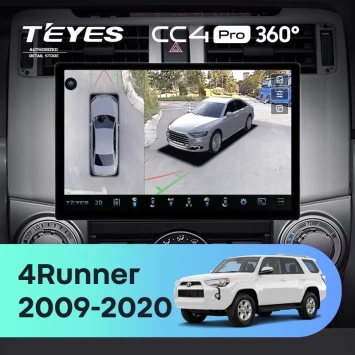 Штатная магнитола Teyes CC4 Pro 360 8/128 Toyota 4Runner 5 N280 (2009-2020) (13")