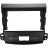 Переходная рамка Mitsubishi Outlander 2 CW0W (2005-2013) / Citroen C-Crosser 1 (2007-2013) / Peugeot 4007 (2007-2012) Тип-A (9") F1
