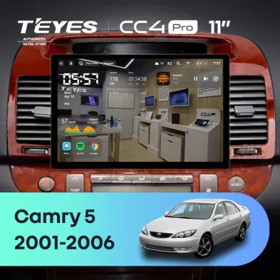 Штатная магнитола Teyes CC4 Pro 12/256 Toyota Camry 5 XV 30 (2001-2006) Тип-B (11")