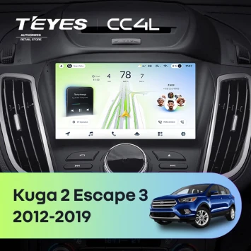 Штатная магнитола Teyes CC4L 4/64 Ford Kuga 2 (2012-2019) Тип-B
