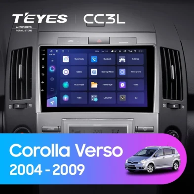 Штатная магнитола Teyes CC3L 4/64 Toyota Corolla Verso AR10 (2004-2009) F2