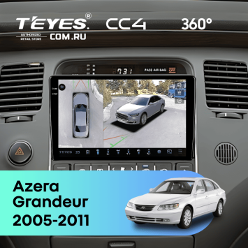 Штатная магнитола Teyes CC4 360 6/64 Hyundai Azera (2005-2011)