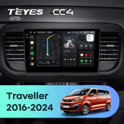 Штатная магнитола Teyes CC4 8/128 Peugeot Traveller (2016-2024)