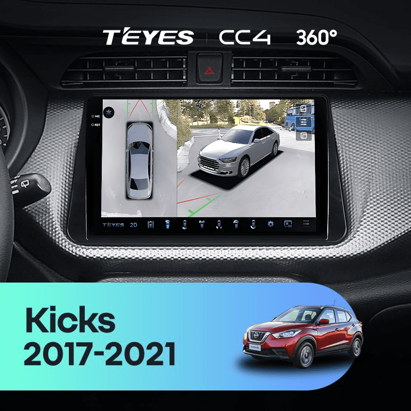 Штатная магнитола Teyes CC4 360 8/128 Nissan Kicks P15 (2017-2021)