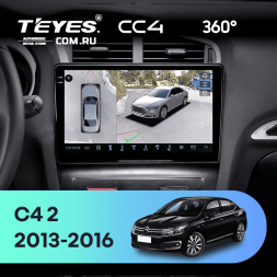 Штатная магнитола Teyes CC4 360 8/128 Citroen C4 (2013-2016) B7
