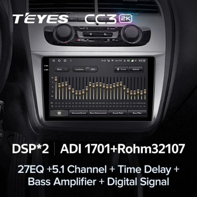 Штатная магнитола Teyes CC3 2K 4/64 Seat Altea (2004-2015)