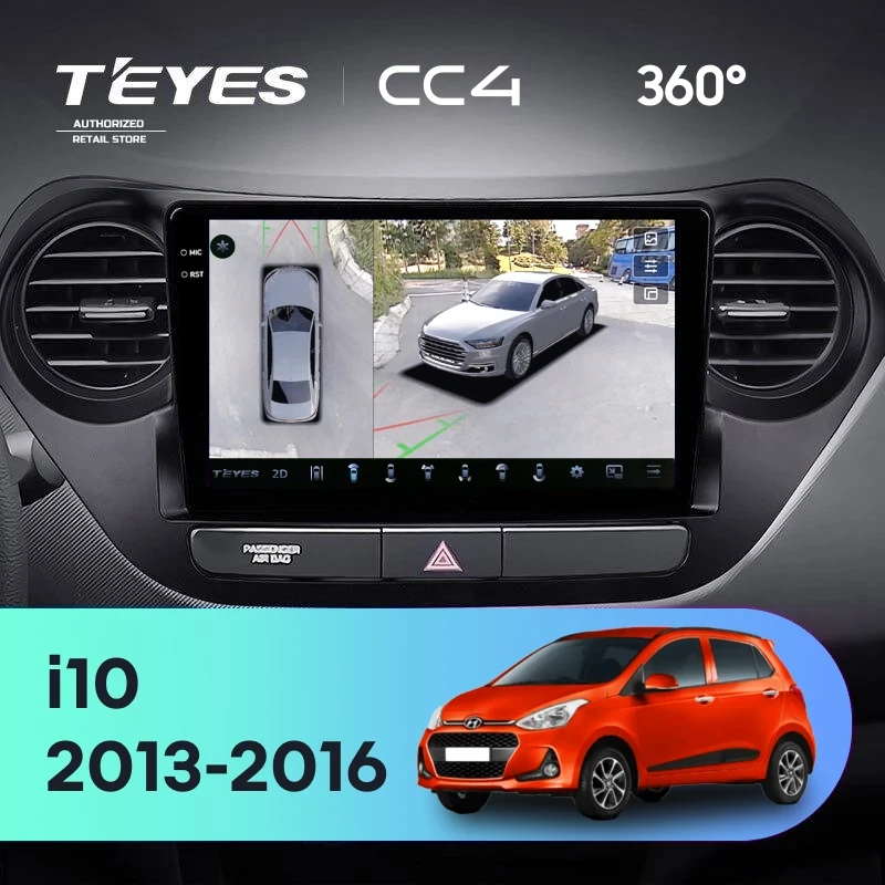 Штатная магнитола Teyes CC4 360 8/128 Hyundai i10 (2013-2016)