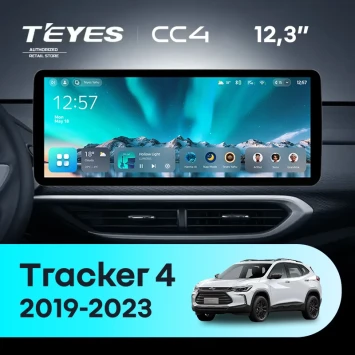 Штатная магнитола Teyes CC4 12.3" 8/128 Chevrolet Tracker 4 (2019-2023) Тип-A