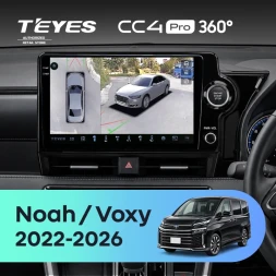 Штатная магнитола Teyes CC4 Pro 360 12/256 Toyota Noah 4 R90 (2022-2026)