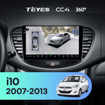 Штатная магнитола Teyes CC4 360 6/64 Hyundai i10 (2007-2013)