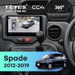 Штатная магнитола Teyes CC4 360 6/64 Toyota Spade (2012-2019)