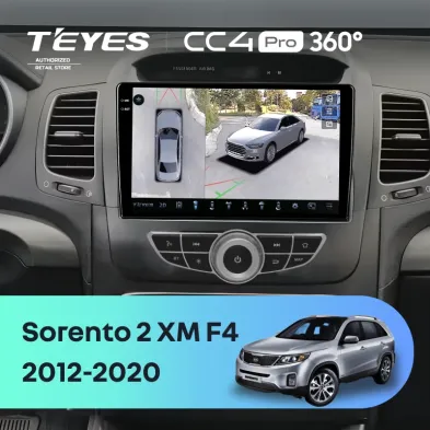 Штатная магнитола Teyes CC4 Pro 360 12/256 Kia Sorento 2 XM (2012-2020) F4