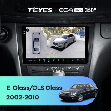 Штатная магнитола Teyes CC4 Pro 360 12/256 Mercedes-Benz E-Class S211 W211 CLS-Class C219 (2002-2010)