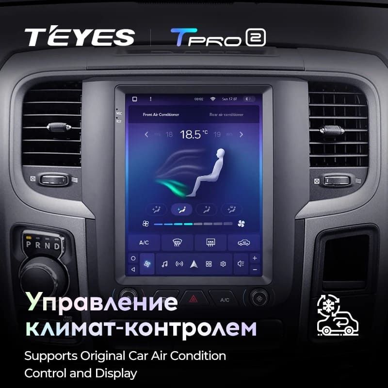 Штатная магнитола Tesla style Teyes TPRO 2 4/32 Dodge Ram 4 IV DJ DS (2013-2019) Тип-B
