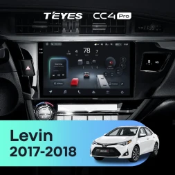Штатная магнитола Teyes CC4 Pro 12/256 Toyota Levin 1 E180 Рестайлинг (2017-2018) F2