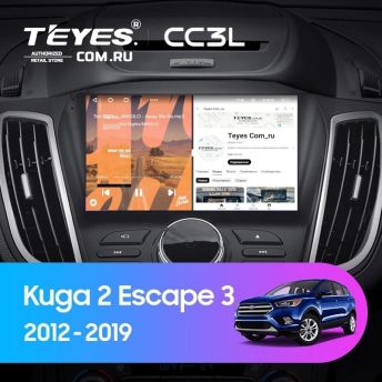 Штатная магнитола Teyes CC3L 4/64 Ford Escape 3 (2012-2019) Тип-B
