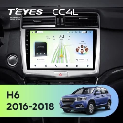 Штатная магнитола Teyes CC4L 6/64 с DTS Haval H6 (2016-2018)