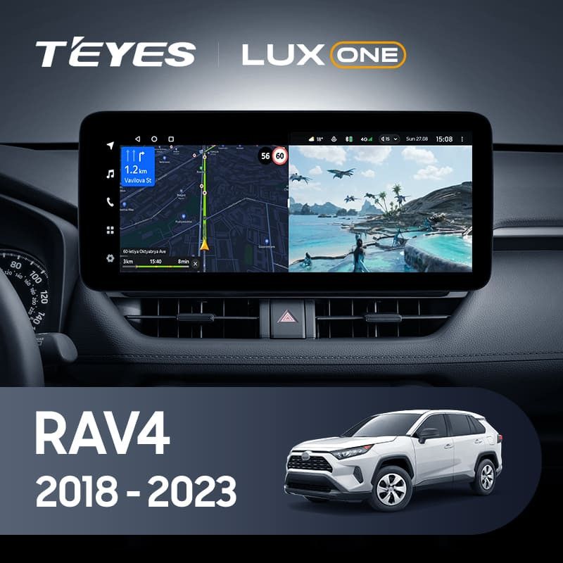 Штатная магнитола Teyes LUX ONE 6/128 Toyota RAV4 5 XA50 (2018-2023)