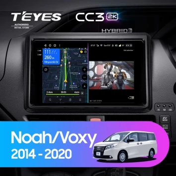 Штатная магнитола Teyes CC3 2K 4/32 Toyota Voxy III R80 (2014-2020) F1 Правый руль