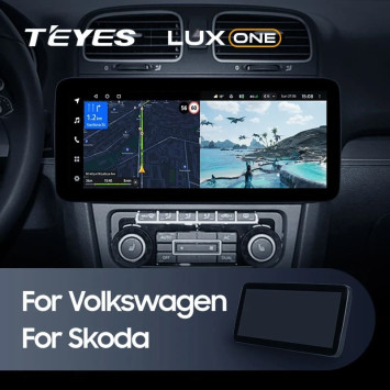 Штатная магнитола Teyes LUX ONE 360 6/128 Skoda Fabia 2 (2007-2014)