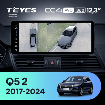 Штатная магнитола Teyes CC4 Pro 12.3" 360 12/256 Audi Q5 2 FY (2017-2024)