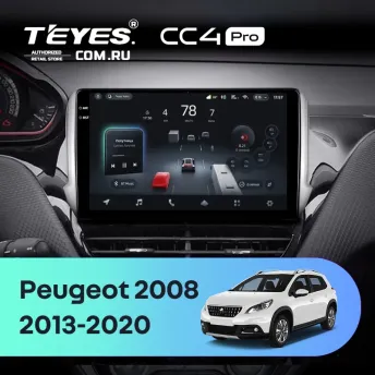 Штатная магнитола Teyes CC4 Pro 8/128 Peugeot 208 (2013-2020)