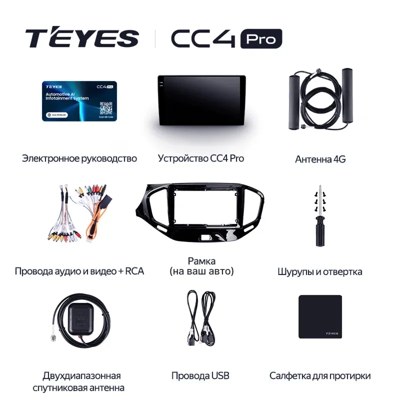 Штатная магнитола Teyes CC4 Pro 8/128 Peugeot 208 (2013-2020)