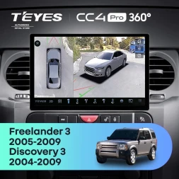 Штатная магнитола Teyes CC4 Pro 360 12/256 Land Rover Freelander 3 (2005-2009) (13")
