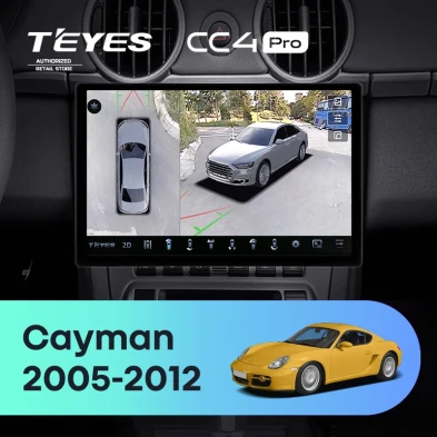 Штатная магнитола Teyes CC4 Pro 360 8/128 Porsche Cayman 987 (2005-2012) (11")