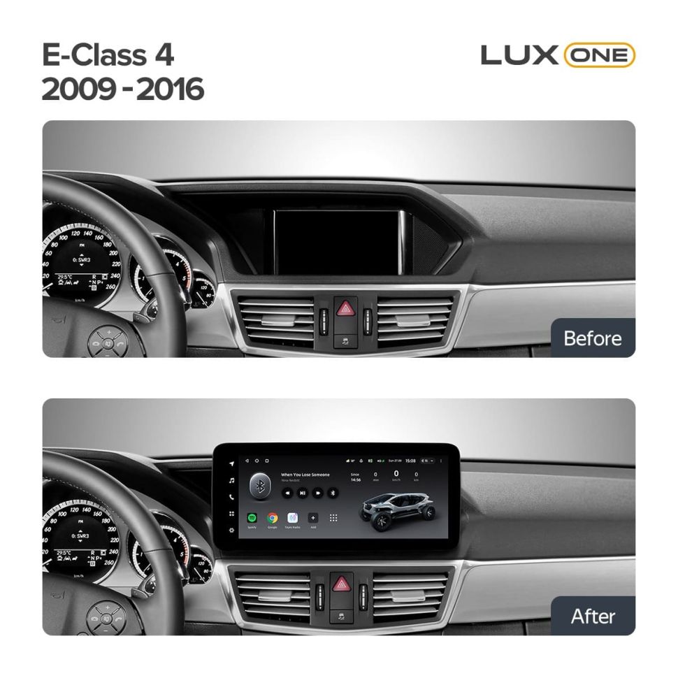 Переходная рамка Mercedes-Benz E-Class 4 W212 S207 A207 S212 C207 (NTG 4.5) (2009-2016) (12,3")