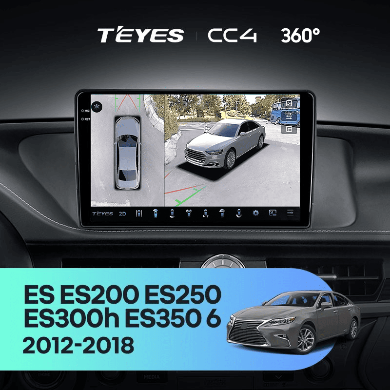 Штатная магнитола Teyes CC4 360 8/128 Lexus ES ES200 ES250 ES300h ES350 XV60 VI (2012-2018) Тип-C