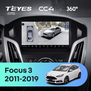Штатная магнитола Teyes CC4 360 8/128 Ford Focus 3 (2011-2019)