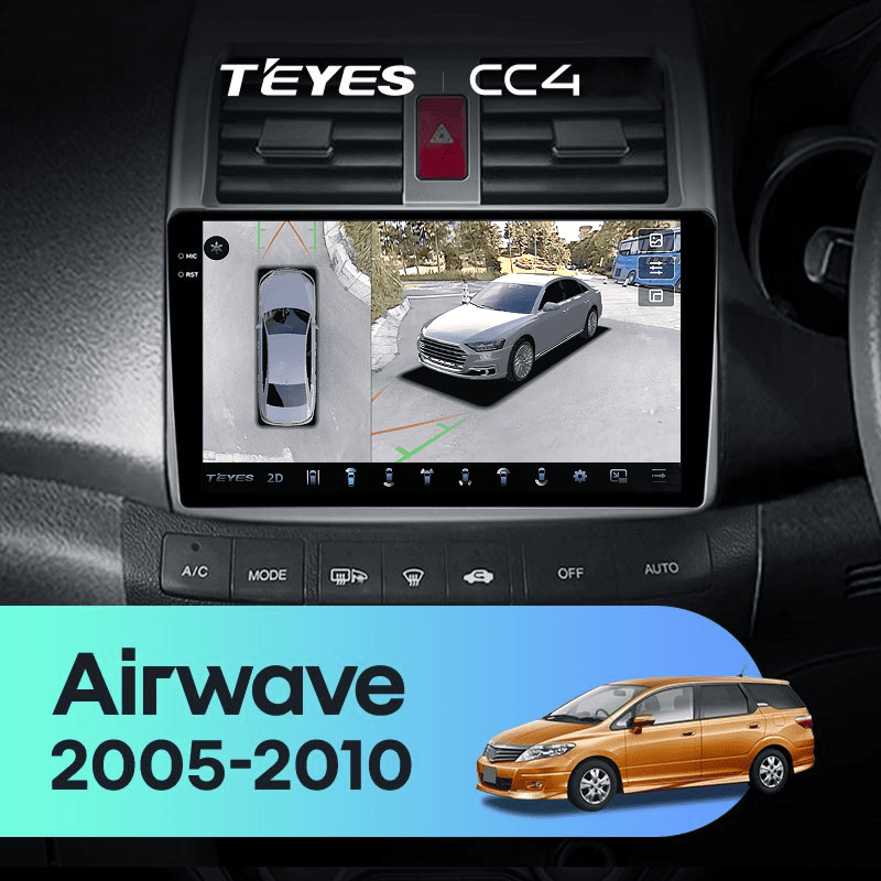 Штатная магнитола Teyes CC4 360 8/128 Honda Airwave GJ (2005-2010) Правый руль