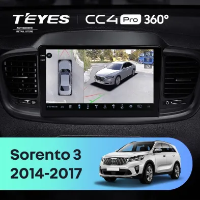Штатная магнитола Teyes CC4 Pro 360 12/256 Kia Sorento 3 Prime (2014-2017) Тип-A