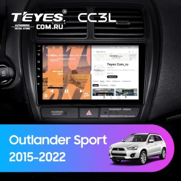 Штатная магнитола Teyes CC3L 4/64 Mitsubishi Outlander Sport (2015-2026) Тип-B