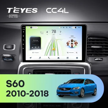 Штатная магнитола Teyes CC4L 6/64 с DTS Volvo S60 Y20 (2010-2018)