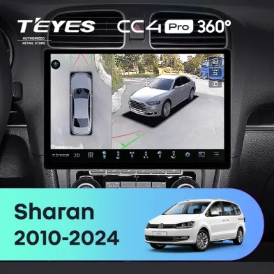 Штатная магнитола Teyes CC4 Pro 360 12/256 Volkswagen Sharan (2010-2024) (13")