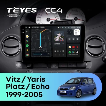 Штатная магнитола Teyes CC4 8/128 Toyota Platz (1999-2005) F2