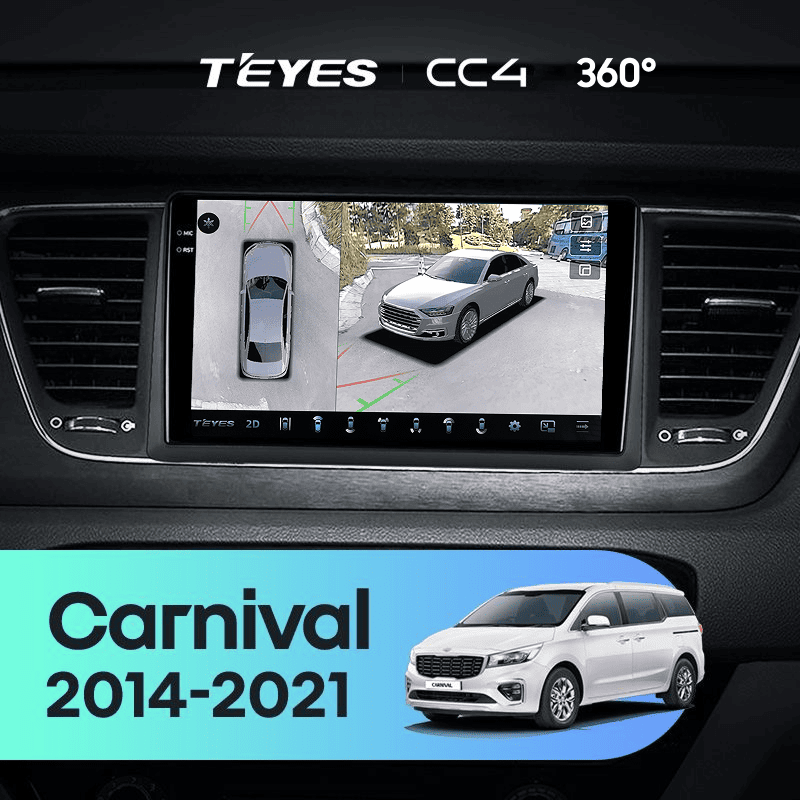 Штатная магнитола Teyes CC4 360 6/64 Kia Carnival 3 YP (2014-2021) F2 Тип-B