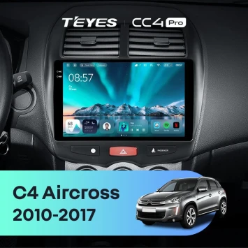 Штатная магнитола Teyes CC4 Pro 8/128 Citroen C4 Aircross (2010-2017) F1 Тип-A