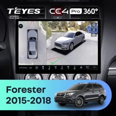 Штатная магнитола Teyes CC4 Pro 360 8/128 Subaru Forester SJ (2015-2018) (13")