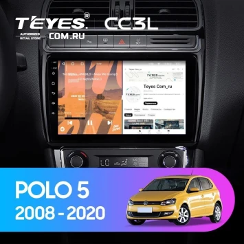 Штатная магнитола Teyes CC3L 4/32 Volkswagen Polo 5 (2008-2020) F1