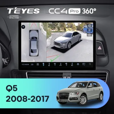 Штатная магнитола Teyes CC4 Pro 360 12/256 Audi Q5 8R (2008-2017) Тип-A (13")