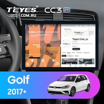 Штатная магнитола Teyes CC3 2K 4/32 Volkswagen Golf 2017+ (13")