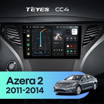 Штатная магнитола Teyes CC4 6/64 Hyundai Azera 2 (2011-2014) F2
