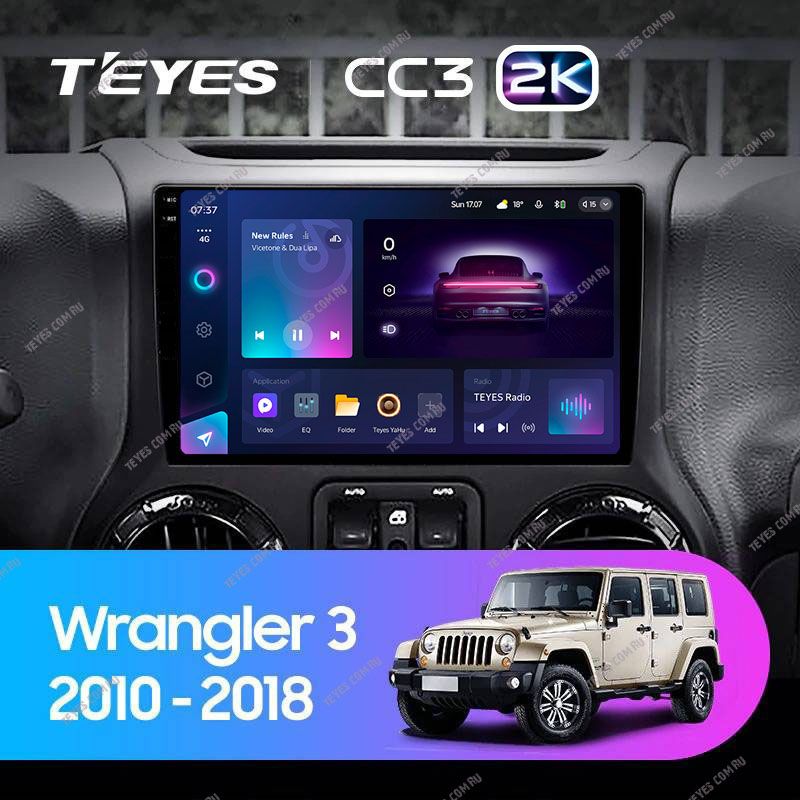 Штатная магнитола Teyes CC3 2K 6/128 Jeep Wrangler 3 JK (2010-2017) L15