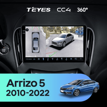 Штатная магнитола Teyes CC4 360 8/128 Chery Arrizo 5 (2010-2022)
