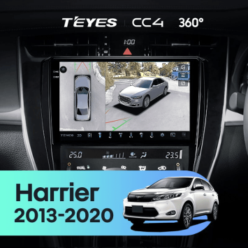 Штатная магнитола Teyes CC4 360 8/128 Toyota Harrier XU60 (2013-2020) F1