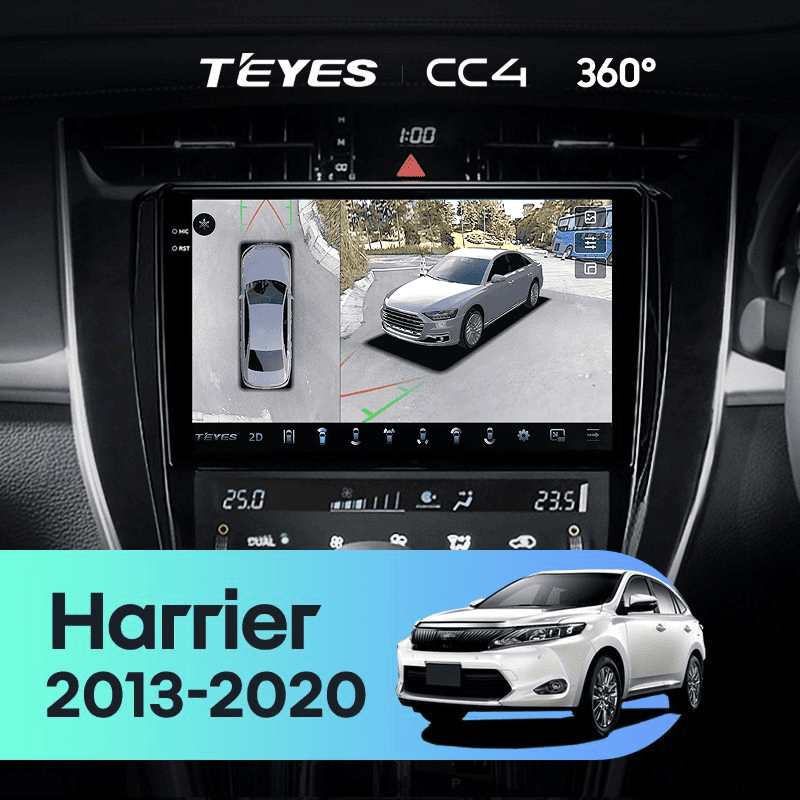 Штатная магнитола Teyes CC4 360 8/128 Toyota Harrier XU60 (2013-2020) F1